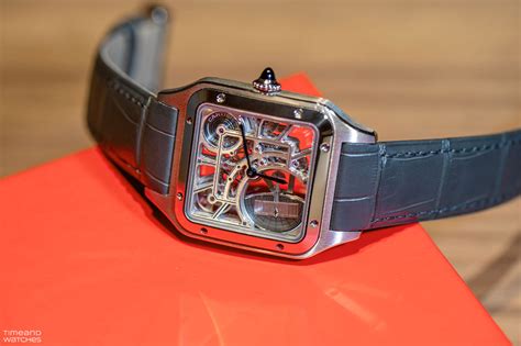 cartier santos swiss replica|cartier santos dumont skeleton watch.